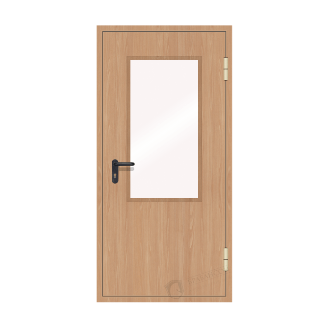 Дверь деревянная остекленная